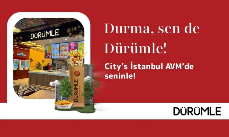 Dürümle City’s İstanbul AVM’de yeni restoranını açtı