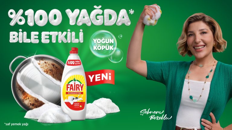 Fairy ve Şebnem Bozoklu’dan “Köpüren” İş Birliği: Yenilenen Şişesiyle Fairy’den Güçlü Performans